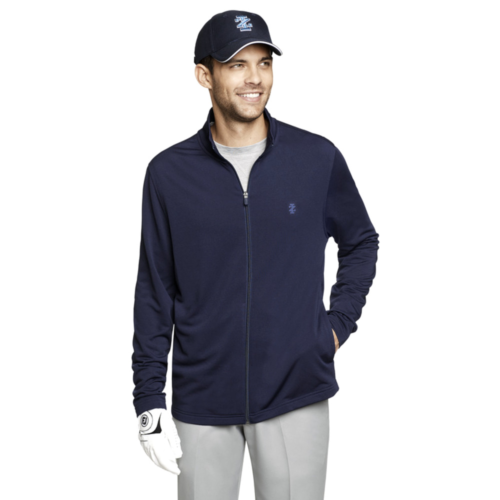 Izod Golf Hydra Shield Long Sleeve Full Zip Pullover Shirt Jacket | NAVY Men XXL